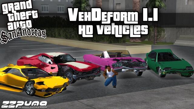 GTA SA - VehDeform 1.1 - HD Vehicle Crashes