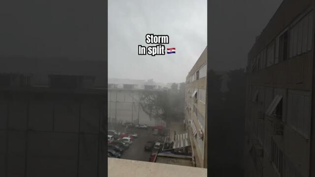 Storm in Split Croatia 🇭🇷 #storm #split #croatia