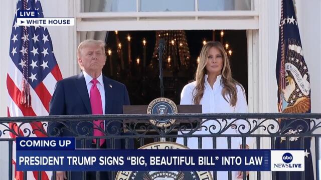 WATCH LIVE: President Trump signs "Big, Beautiful Bill" into law