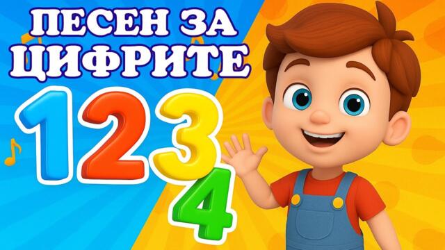 Песен за Цифрите - Да Броим от 1 до 10 | Образователна Весела Детска Песничка