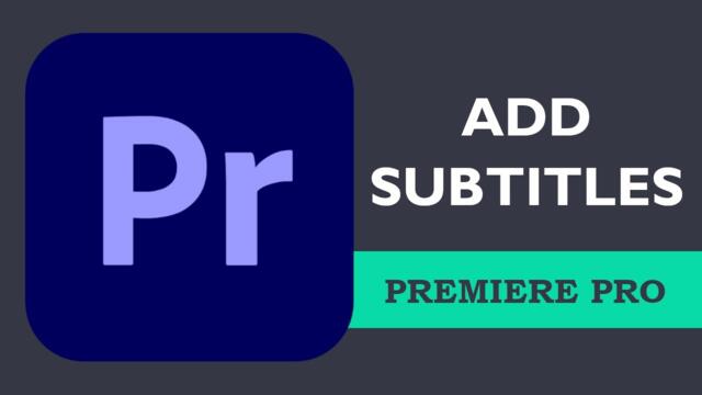 How to add subtitles automatically to video in Premiere Pro | Adobe Premiere Pro Tutorial
