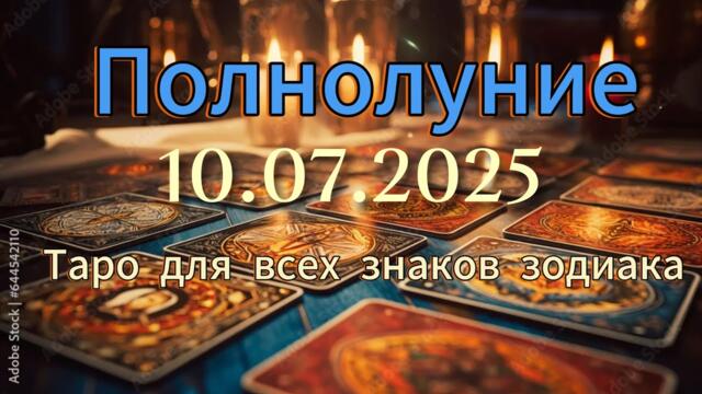 Таро расклад на полнолуние 10.07.2025 1 часть Овен- Рак