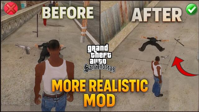 GTA SA Realistic Guns & Money Drop Mod android | GTA IV Pick Up Style FOR ANDROID easy installation