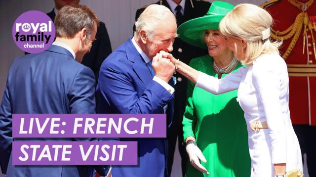 LIVE State Visit: King and Queen Welcome French President Macron at Windsor Castle