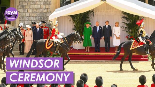 The King and Queen Host President Macron with Pomp and Ceremony at Windsor
