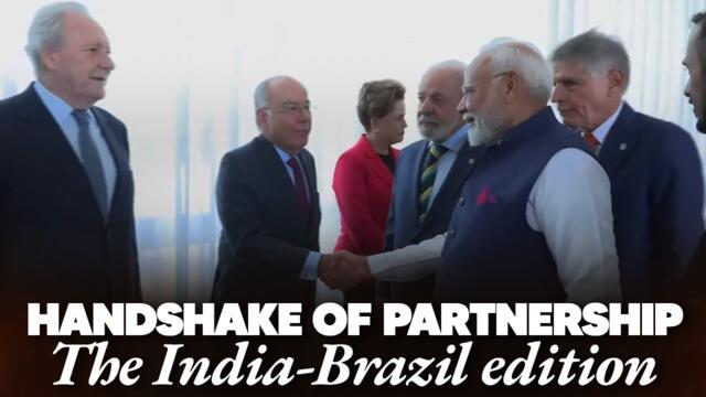 Strengthening India‑Brazil ties, PM Modi, President Lula meet delegates