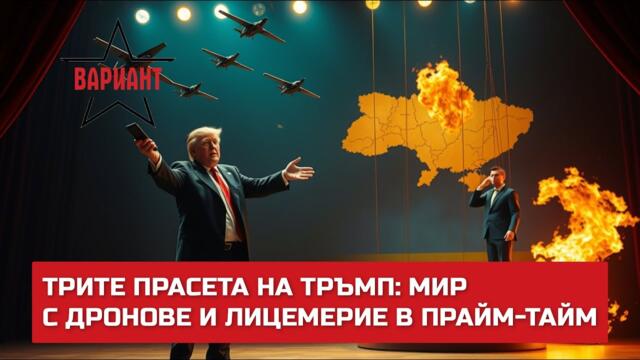 ТРИТЕ ПРАСЕТА НА ТРЪМП: МИР С ДРОНОВЕ И ЛИЦЕМЕРИЕ В ПРАЙМ-ТАЙМ,  Вариант #570