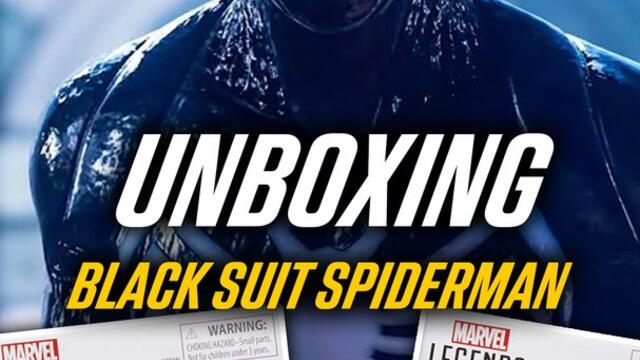 Unboxing de la figurine Black Suit Spiderman de chez Marvel Legends
