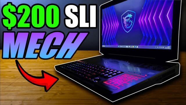 An INSANE Find! The $4000 SLI Gaming Laptop from 2017, for ONLY $200..