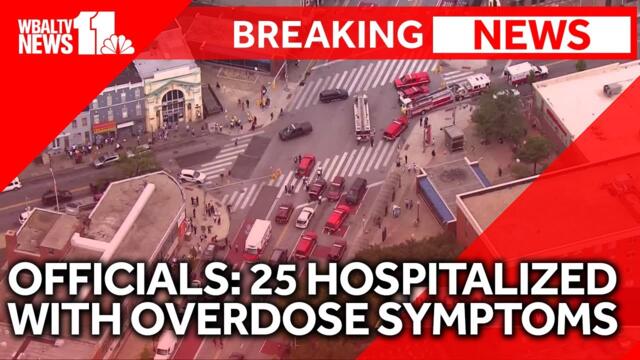 Officials: 25 hospitalized with overdose symptoms