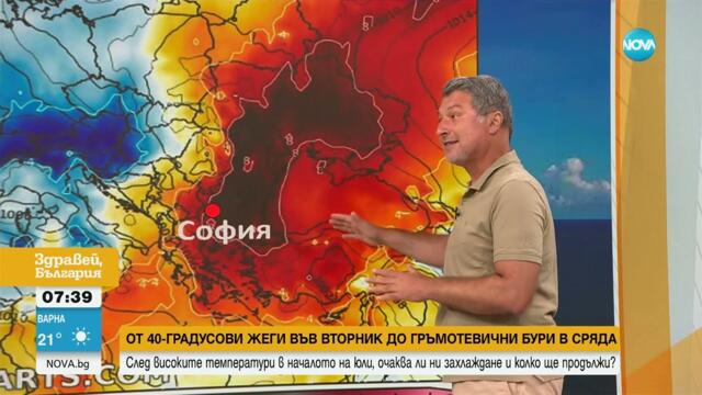Опасно горещото време продължава