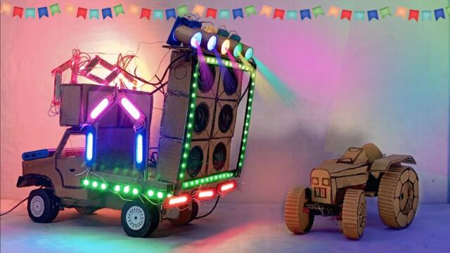 Mini Dj truck wedding Dj truck At-Home Dj truck kese banaye dj making dj car dj project barat dj sr