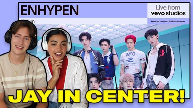 Music Producer Couple Reacts to ENHYPEN - Helium | Live from Vevo Studios