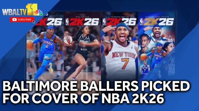 Basketball stars reppin' Baltimore on NBA 2K26 cover