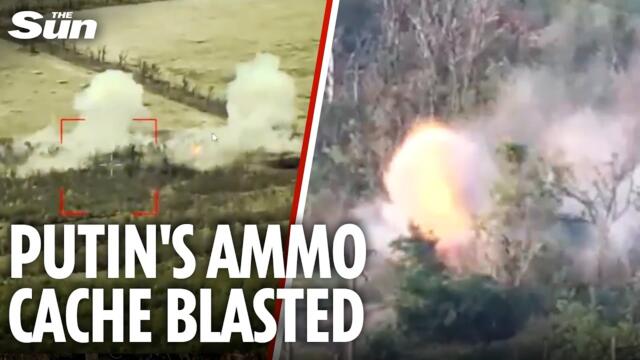 Ukraine wreaks HAVOC on Putin's troops as Russian artillery and military vehicles blown to pieces