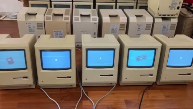 Macintosh128K x 16 units 512 x 9 units Plus x 6 units SE x 3 units SE/30 x 1 unit total 35 units