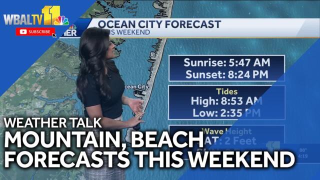 Weather Talk: Mountain, beach weekend forecast