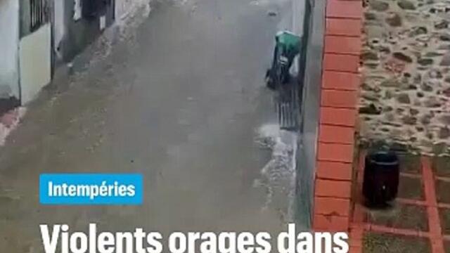 Violents orages dans les Pyrénées
