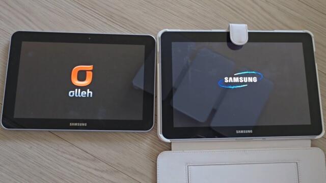 갤럭시 탭8.9, 갤럭시 탭10.1 부팅대결 - Galaxy Tab8.9 vs Galaxy Tab10.1 Boot test