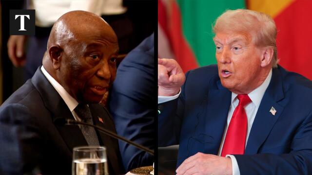 Trump Asks Liberian President "Where He Learnt English"