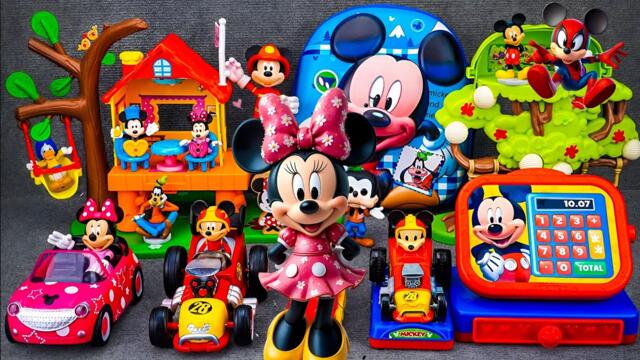 12 Minutes Satisfying With Unboxing Disney Mickey Mouse tree House Cash register | Review toys ASMR