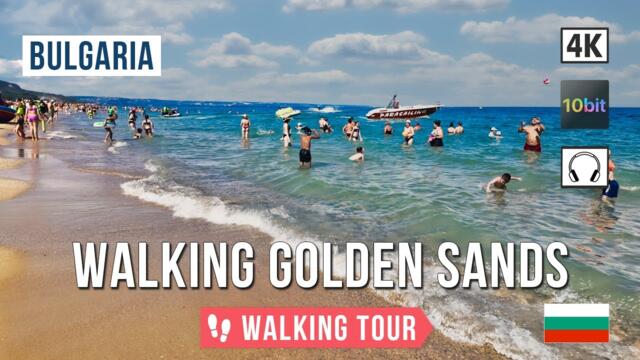 Golden Sands, Bulgaria 4K UHD - Summer Beach Walk 2025