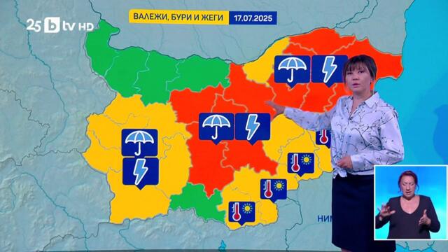 bTV Времето (16.07.2025 г. – централна емисия)