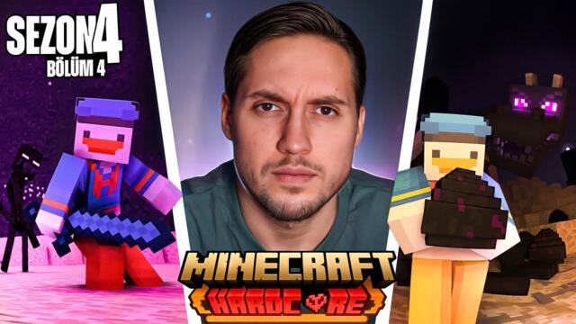 BİR SONUN BAŞLANGICI MI ? | MINECRAFT HARDCORE | BÖLÜM 4 | SEZON 4 |