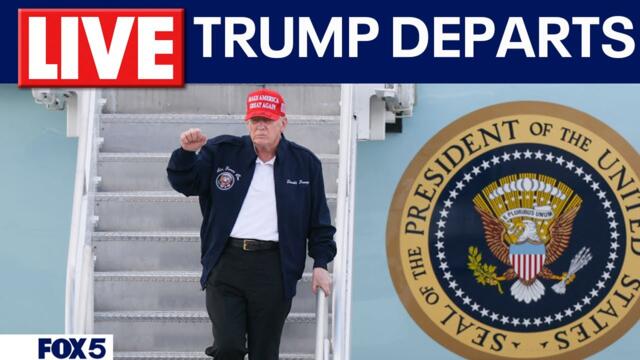 LIVE: President Donald Trump departs to Kerrville, Texas amidst Texas Flood