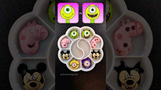Color Mixing Battle: Normal 🙂 vs Horror 👻 Who Win? #sprunki #peppapig #mickeymouse #minions