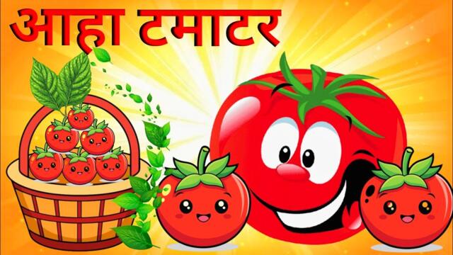 आहा टमाटर - Aaha Tamatar Bade Mazedar - Nursery Rhymes and Kids Song in Hindi  Anaya Rhymes #cartoon