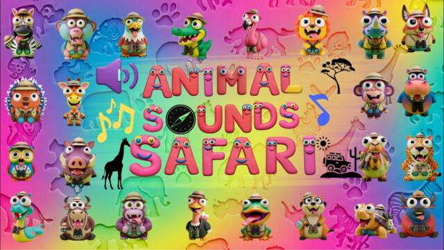 Wild Safari Animal Sounds for Kids 🐍🦁 | Roar, Neigh, Snap! | Fun Jungle & Safari Song