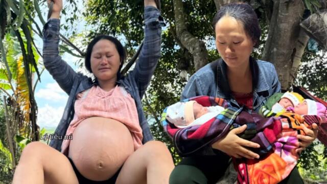Single mother almost gave birth at a garbage dump-lý tiểu nú