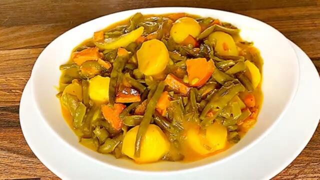 Найсмачніший рецепт спаржевої квасолі#БабусиніРецепти#рагуовочеве#домашнякухня#квасолязовочами#food