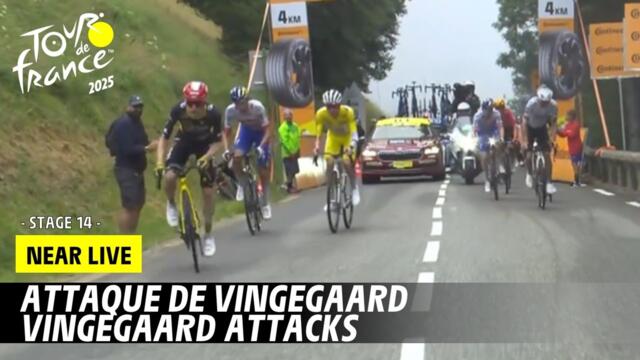 Vinegegaard attacks- Stage 14 - Tour de France 2025