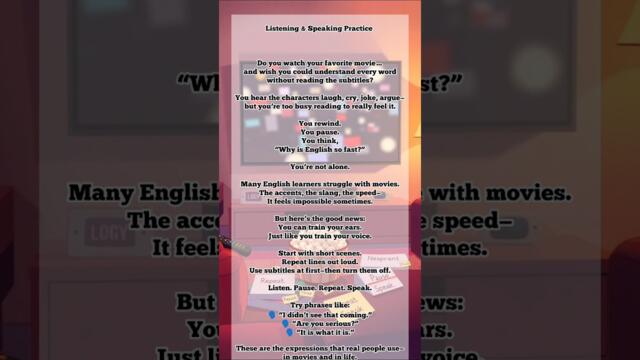Understand English Movies Without Subtitles – Train Your Ears 🎧