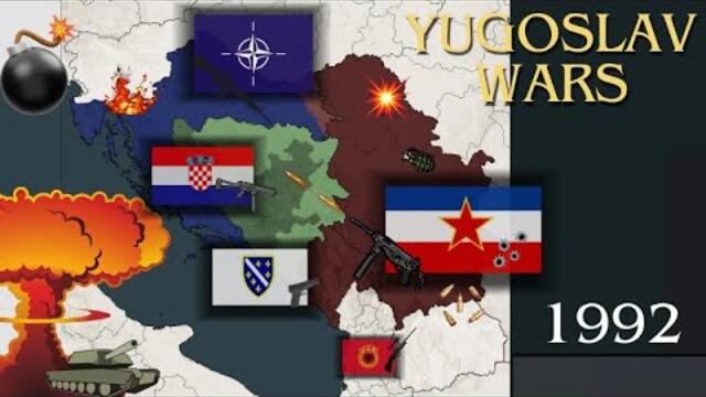 The Yugoslav Wars every day (1991-2001) mapped.
