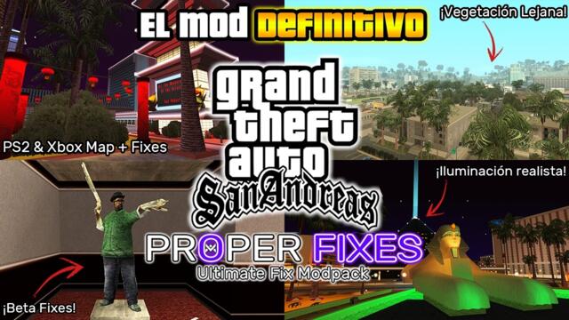 EL MOD DEFINITIVO para jugar GTA San Andreas en 2025 | Proper Fixes | ¡CORRIGE TODOS LOS BUGS DE PC!