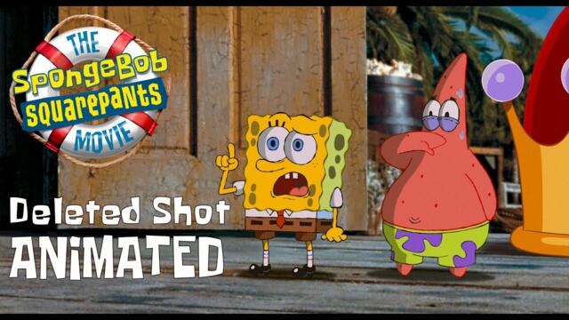 SpongeBob & Patrick Meet Sandy - Deleted Shot Animated - The SpongeBob Movie