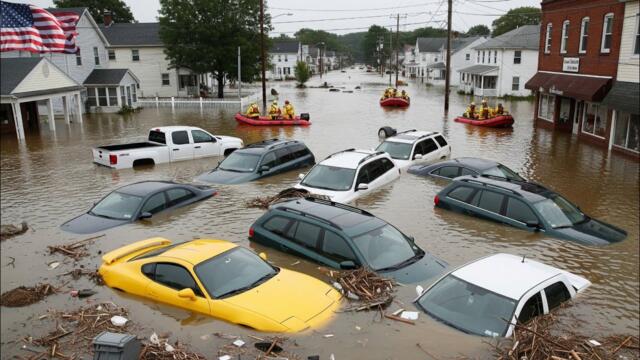 Massive Flash Floods in New Jersey and New York: Roads Turn into Rivers and Wash Away Cars