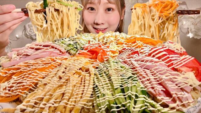ASMR Cold Chinese Noodles【Mukbang/ Eating Sounds】【English subtitles】