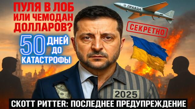 ПУЛЯ В ЛОБ, ИЛИ ЧЕМОДАН ДОЛЛАРОВ – Зеленский УЖЕ НЕ ПРЕЗИДЕНТ? | Скотт Риттер