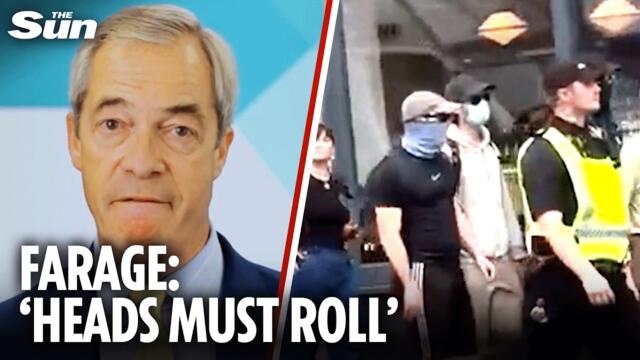 Farage fury as cops admit ESCORTING pro-migrant protesters to Essex asylum hotel