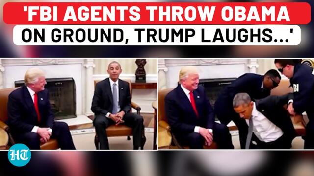 FBI Agents Throw Obama On Ground, Arrest Him As Trump Laughs: President's AI Video Amid Epstein Row