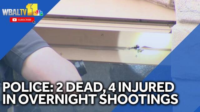 Police: 2 dead, 4 injured in overnight shootings