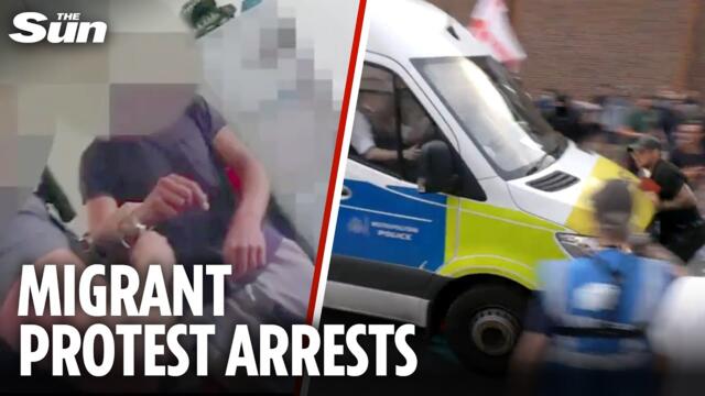 Essex police arrest 'Epping migrant hotel protester' as asylum seeker centres receive more security