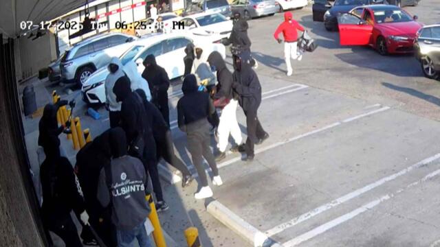 Flash Mob of Raiders Attempt to Rob Jewelry Store