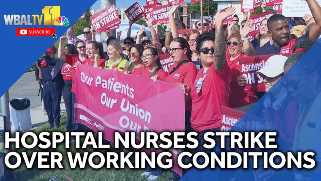 Hospital nurses on strike over working conditions