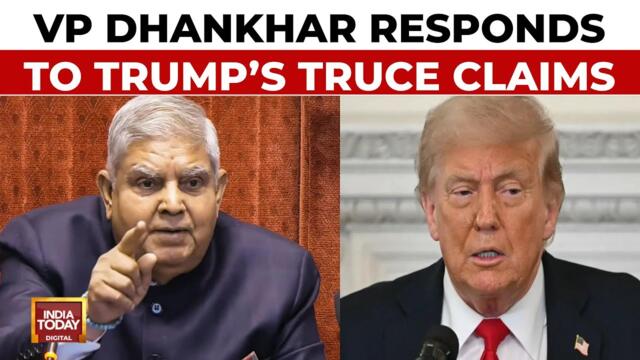 'No Power On The Planet Can Dictate to India': Vice President Dhankhar On Trump's Truce Claim