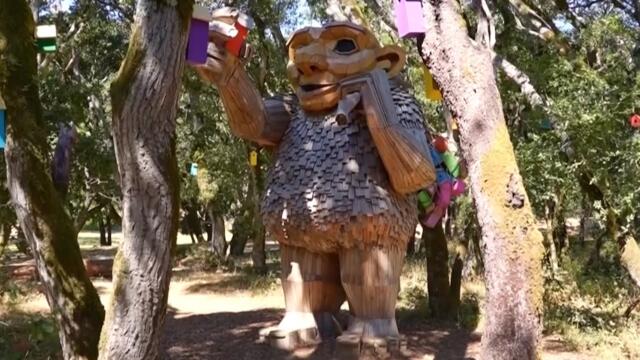 'Trash Trolls' Art Installation Aims to Encourage Greener Living